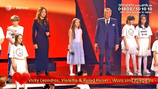 Vicky Leandros, Violetta & Rolad Kaiser - Wozu sind Kriege da - | Ein Herz für Kinder 2022
