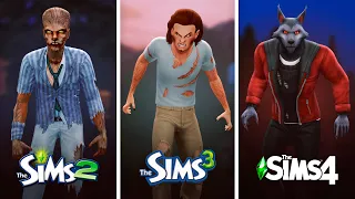 Werewolves in The Sims / Comparison 3 parts