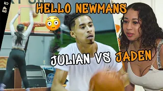 "Ready For The Overseas Move." Jaden Newman DUNKS On Trampoline! Julian Newman SHOWS OFF In Workout!