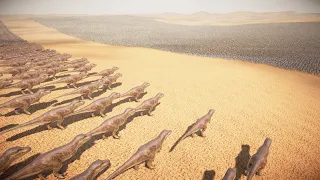 1.5 Million Footman Vs 5,000 T-Rex | Ultimate Epic Battle Simulator 2 | UEBS 2