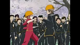 Gintama : Kagura Vs Okita,  rock-paper-scissors