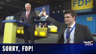 Die FDP fliegt aus dem Bundestag. Und wir bitten um Entschuldigung. | heute-show vom 13.12.2013