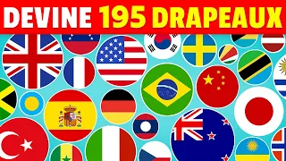 Devine TOUS les DRAPEAUX du Monde 🚩🌍 Quiz 195 Drapeaux