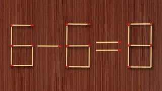 Move Only One Stick To Make Equation Correct, Matchstick Puzzle✓