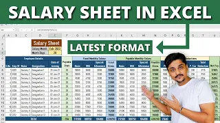 Learn to Make Salary Sheet | Payroll Sheet | latest Format