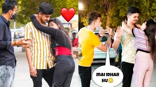 Girl Giving Hugs To Strangers Prank || Part - 5 || Prank in Prayagraj | Khushi Pandey