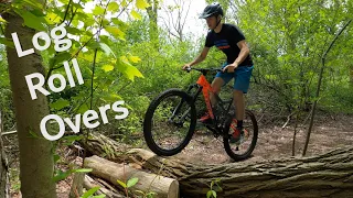 How To Roll Over Logs On A Mountain Bike Trail