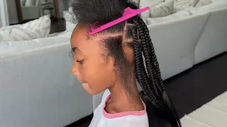 Kid Friendly Knotless Braids | This Is How It’s DONE!