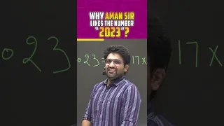 2023 Is An Amazing Number😍, Here's Why?  #amansirmaths #2023 #maths #viralshorts