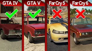 THE BIG COMPARISON 3 | GTA IV vs. GTA V vs. FAR CRY 5 vs. FAR CRY 6 | PC | ULTRA