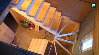 Деревянная лестница с забежными ступенями. Опыт горожанки // FORUMHOUSE