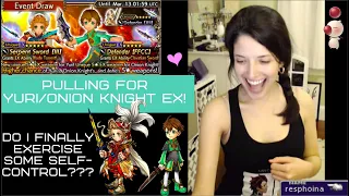 (DFFOO GL) Pulling for Onion Knight/Yuri EX! Will I finally have some self-control?? (feat.FF merch)