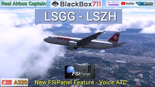 MSFS FENIX A320 | New FSiPanel Feature Demonstration - Voice ATC