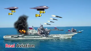 Russia is Panicking!! US B-2 Spirit Bomber Crew Hits Two Rebel Ships in the Black Sea