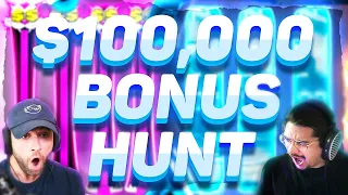 My First Ever $100,000 Bonus Hunt, and made INSANE PROFIT ( ft. @WatchGamesTV  )