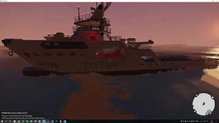 KV Harstad sinking in Stormworks