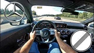 Mercedes Benz A180 136PS W177 (2020) | Top Speed German Autobahn POV Test Drive