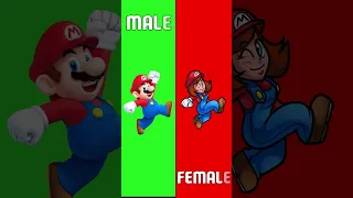 Super Mario Bros Gender Swap #Short ❤️