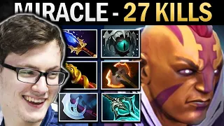 Anti-Mage Dota Gameplay Miracle with Disperser and 27 Kills