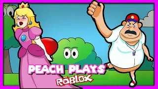 👑 ESCAPE SCARY GYM TEACHER *scary obby* | Peach Plays Roblox Escape Evil Gym Teacher