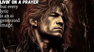 Bon Jovi - Livin' On A Prayer - But every lyric is an AI-generated image