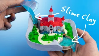 I Built Super Mario 64's Peach's Castle… With SLIME CLAY?!