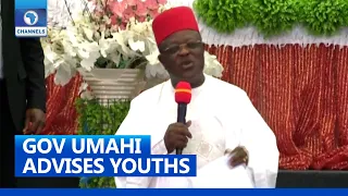 'Remove Your Mind From Politics, Succeed First', Umahi Advises Ebonyi Youths