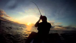 Having early morning fun on my fishing kayak