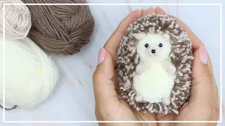 Amazing idea! How to make a cute Hedgehog out of yarn - DIY NataliDoma