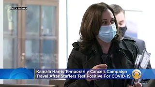 Kamala Harris Temporarily Cancels Campaign Travel After Two Staffers Test Positive For COVID-19