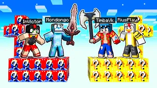 ISLA LUCKY BLOCKS RAINBOW FRIENDS BLUE vs ISLA LUCKYS BLOCKS RAINBOW FRIENDS ORANGE 😂❓😱 MINECRAFT