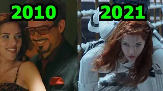 Evolution of Black Widow #NatashaRomanoff #IronMan #IronMan2 #Avengers #BlackWidow #shorts