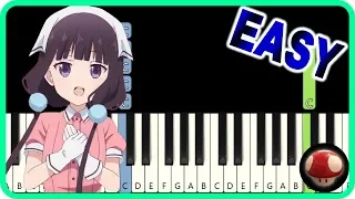 Blend S OP - Bon Appétit♡S_Blend S - EASY Piano Tutorial / ブレンド・Sオープニング曲【ピアノ簡単楽譜】ぼなぺてぃーと♡S by TAM