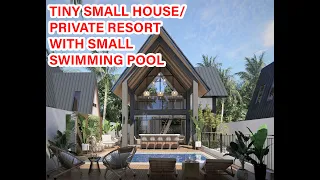 TINY HOUSE | SMALL PRIVATE RESORT with Swimming Pool l D5 Render | realistic rendering