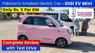 GIGI Mini EV Test Drive, Review - Best Electric Car Price in Pakistan 2023 - Auto Show Expo Karachi