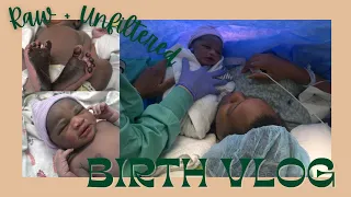 RAW + UNFILTERED BIRTH VLOG | C-SECTION BIRTH