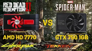 AMD HD 7770 1GB VS GTX 750 1GB | Low Price GPU Is Good For Gaming
