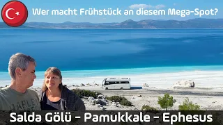 Freiheit erleben! Einsam stehen an den "Malediven" der Türkei, am Hotel Pool in Pamukkale und mehr