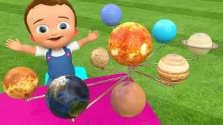 Learning Planets Names Wooden Planets Toy Set 3D for Children Kids Toddler Baby Educational