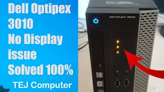 Dell Optiplex 3010 / Error Code 3,4 light On / No Display / Repair / diagnose light optiplex 3 4 tim
