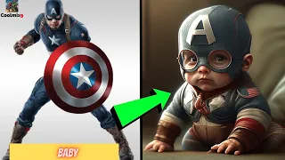 AVENGERS but BABY-VENGERS 💥 All Characters (Marvel/DC Comics,Warner Bros, Looney Tunes, etc)