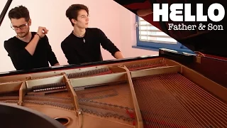 HELLO - Adele (Four-Hands piano cover) Father&Son