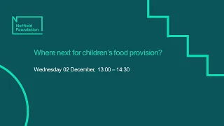 Where next for children’s food provision?