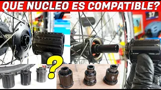 QUE NUCLEO ES COMPATIBLE ? SHIMANO ,DT SWISS AND STANDARD RIN o RUEDAS MTB