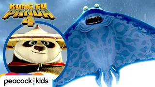 Po Saves Village from GIANT Manta Ray | KUNG FU PANDA 4