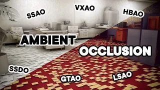 Simply about Ambient Occlusion! SSAO, SSDO, HBAO +, GTAO, LSAO, VXAO, DeepAO