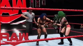 BTW RAW, Sasha Banks Vs. Shotzi Blackheart (WWE 2K20)