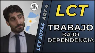 ⚖️Dependencia Jurídica, Técnica y Económica + Art 4 de la Ley de Contrato de Trabajo Argentina.Curso