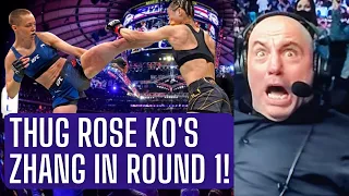 Thug Rose KO's Weili Zhang at UFC 261 | REACTION