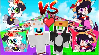 ¡¡RAMCISCO vs EMILEXY!! 😱💖 ¡CARRERA de LUCKY BLOCKS! ALEXY vs EMI